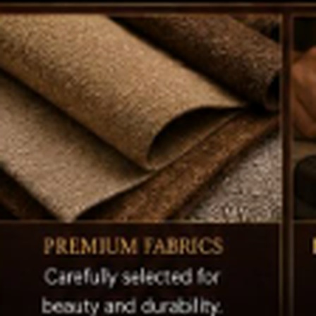 Premium upholstery fabric detail